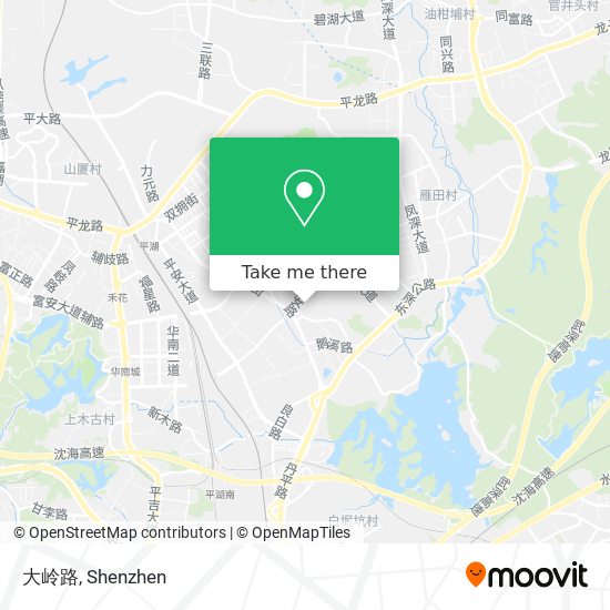 大岭路 map