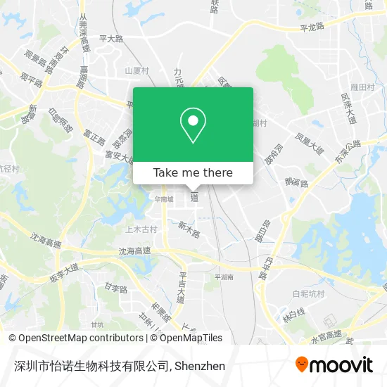 深圳市怡诺生物科技有限公司 map