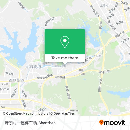 塘朗村一层停车场 map