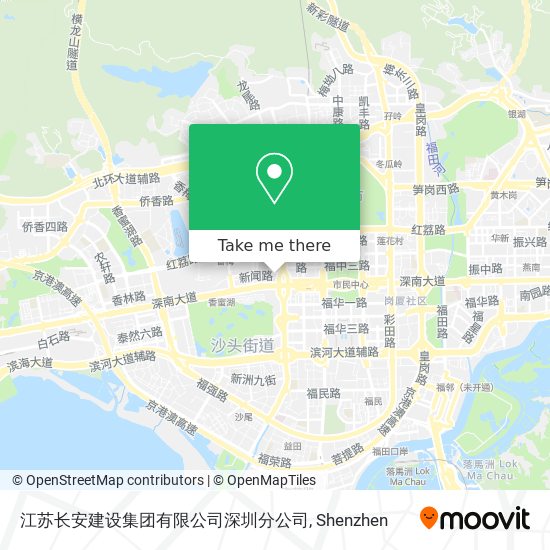 江苏长安建设集团有限公司深圳分公司 map