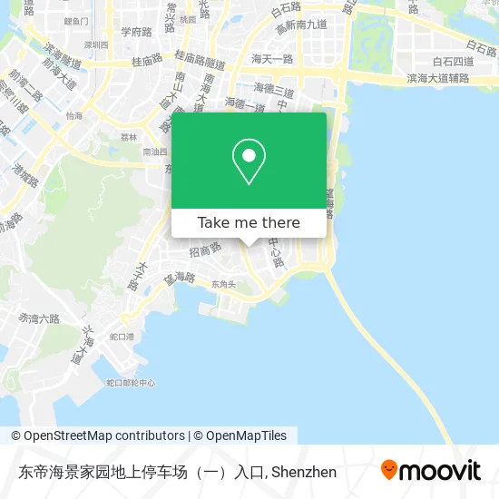东帝海景家园地上停车场（一）入口 map