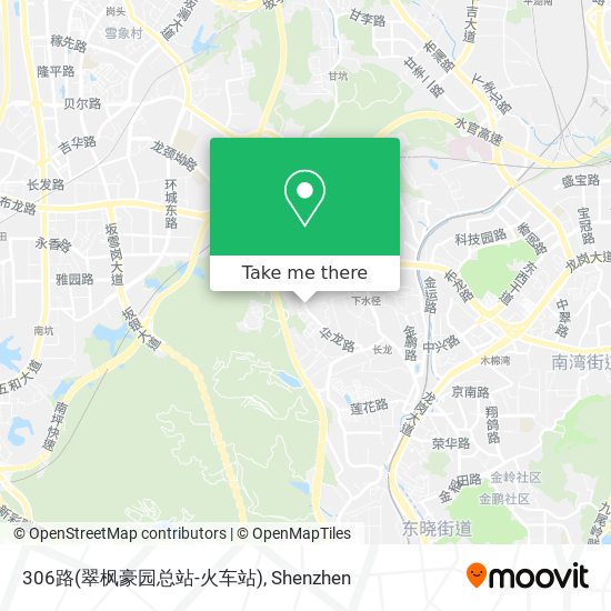 306路(翠枫豪园总站-火车站) map