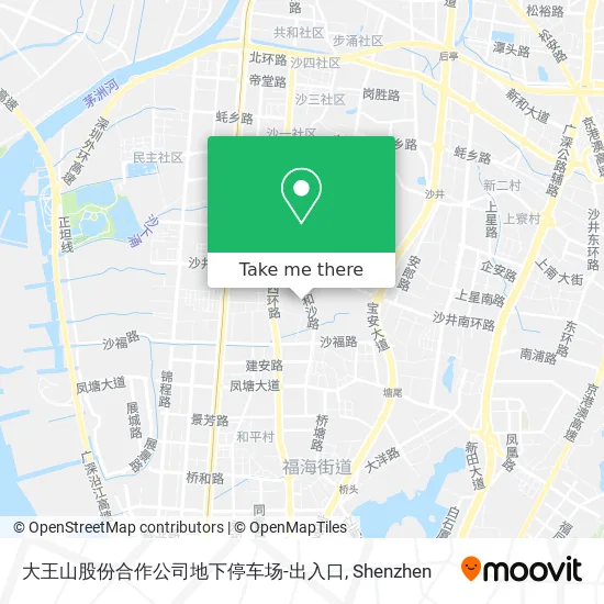 大王山股份合作公司地下停车场-出入口 map