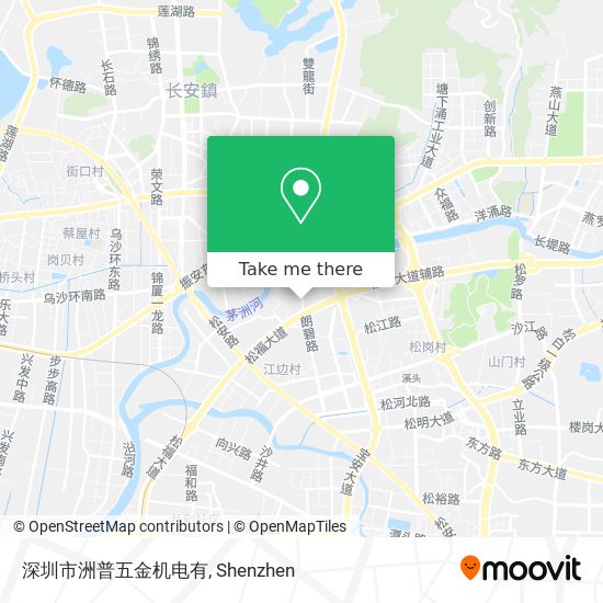 深圳市洲普五金机电有 map