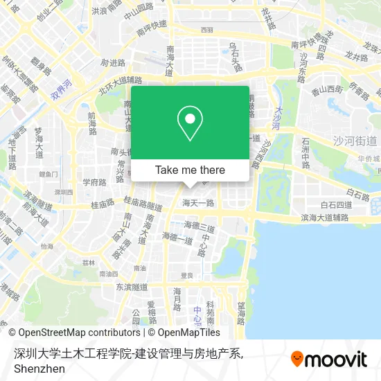 深圳大学土木工程学院-建设管理与房地产系 map
