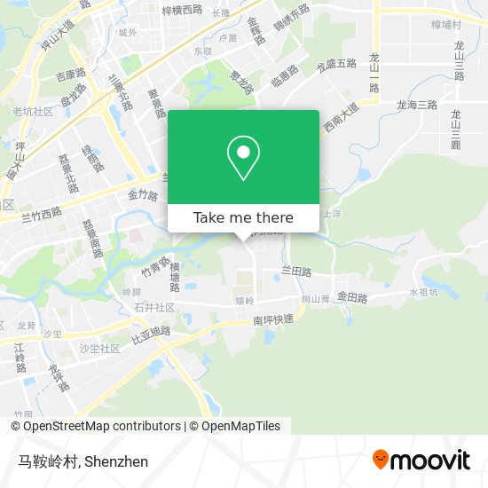 马鞍岭村 map