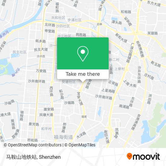 马鞍山地铁站 map
