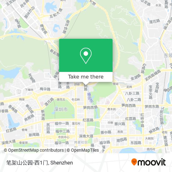 笔架山公园-西1门 map