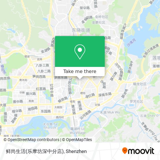 鲜尚生活(乐摩坊深中分店) map