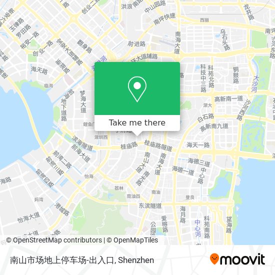 南山市场地上停车场-出入口 map
