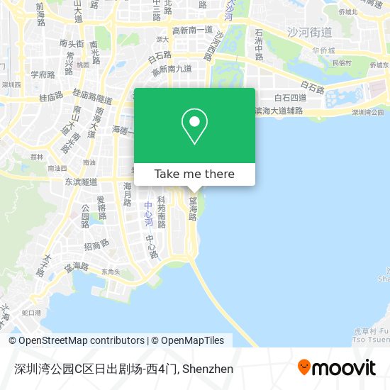 深圳湾公园C区日出剧场-西4门 map