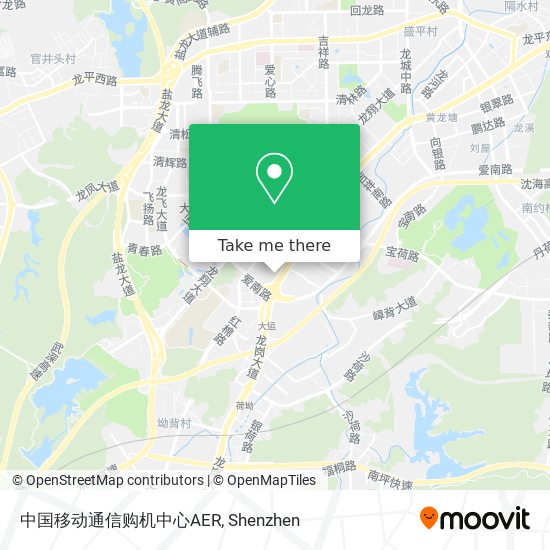 中国移动通信购机中心AER map
