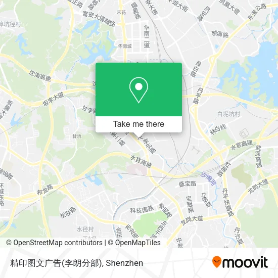 精印图文广告(李朗分部) map