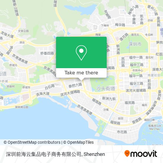 深圳前海云集品电子商务有限公司 map