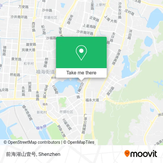 前海湖山壹号 map