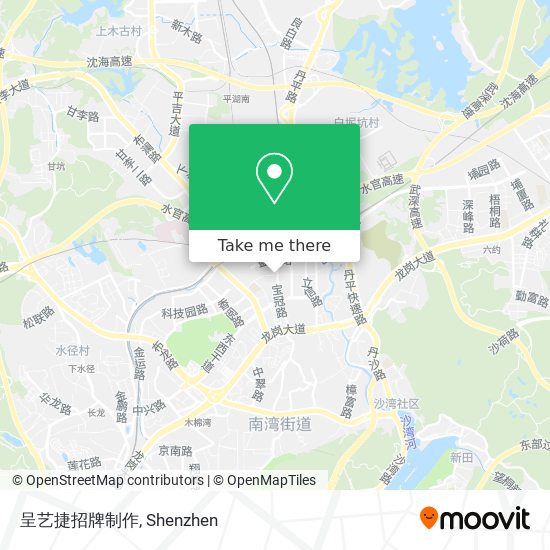 呈艺捷招牌制作 map