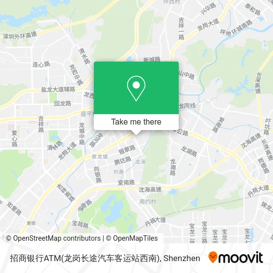 招商银行ATM(龙岗长途汽车客运站西南) map