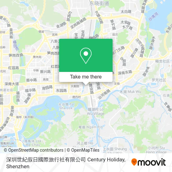 深圳世紀假日國際旅行社有限公司 Century Holiday map