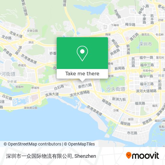 深圳市一众国际物流有限公司 map