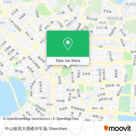 中山银苑大酒楼停车场 map