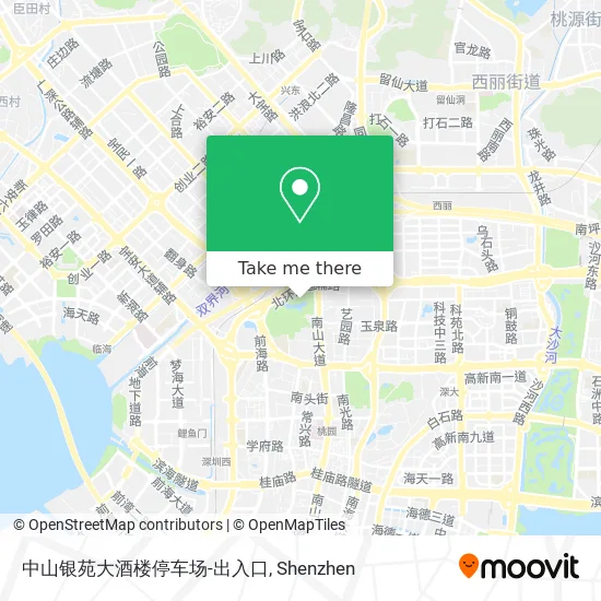 中山银苑大酒楼停车场-出入口 map
