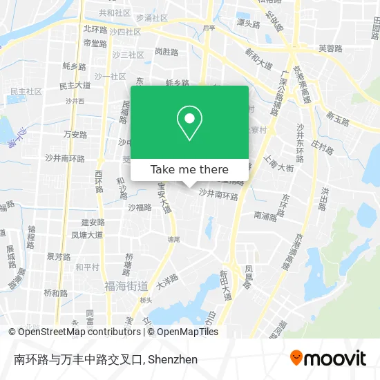 南环路与万丰中路交叉口 map
