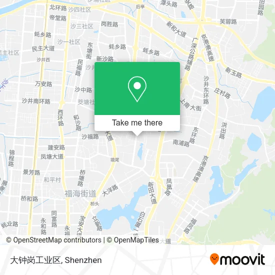 大钟岗工业区 map