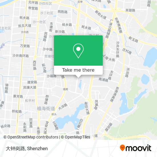 大钟岗路 map