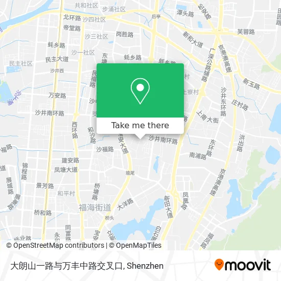 大朗山一路与万丰中路交叉口 map