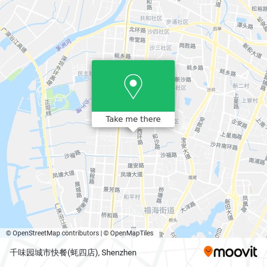 千味园城市快餐(蚝四店) map