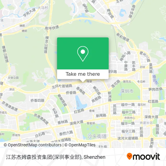 江苏杰姆森投资集团(深圳事业部) map