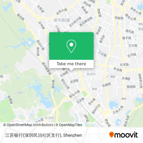 江苏银行(深圳民治社区支行) map