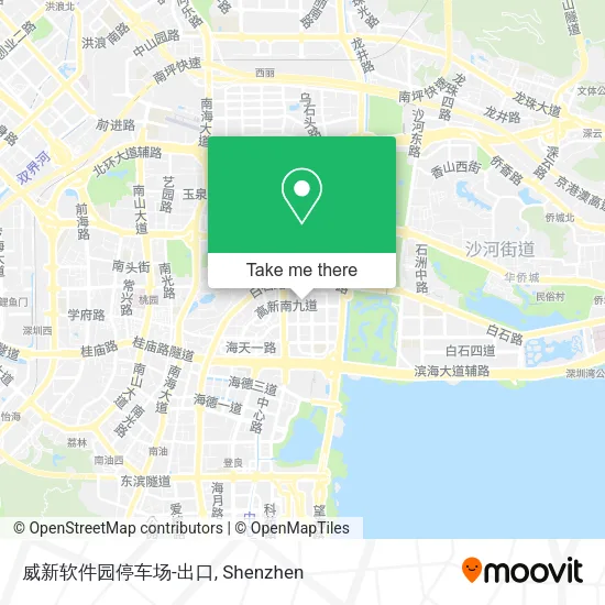 威新软件园停车场-出口 map