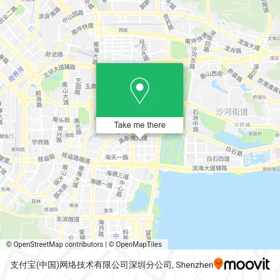 支付宝(中国)网络技术有限公司深圳分公司 map