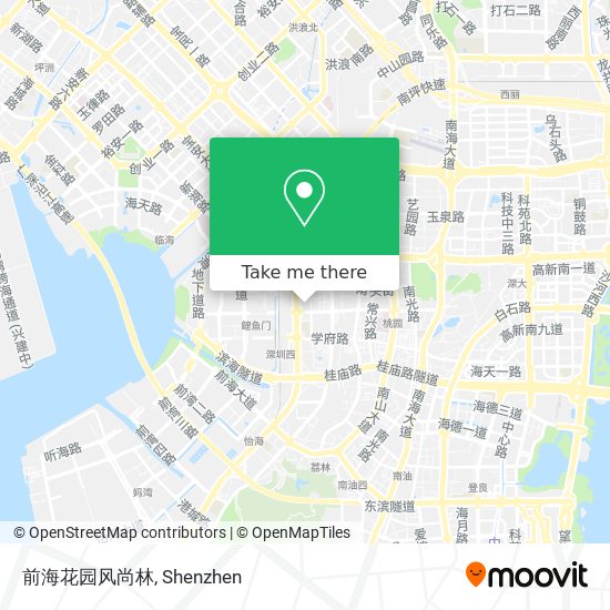 前海花园风尚林 map