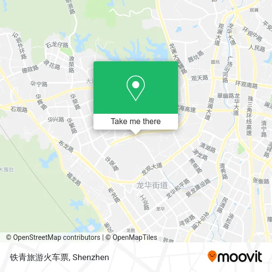 铁青旅游火车票 map