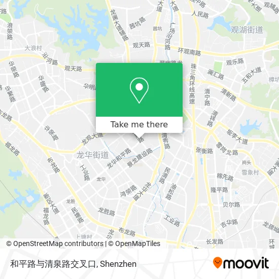 和平路与清泉路交叉口 map