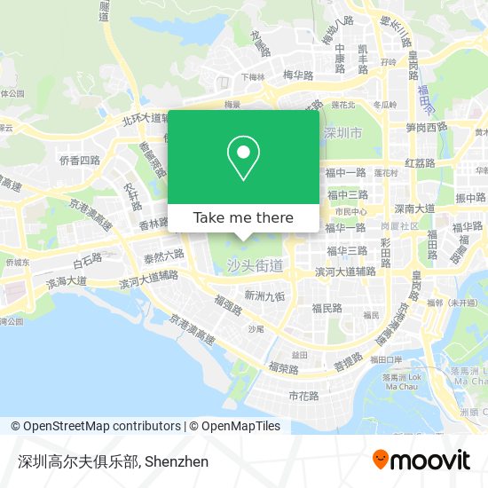 深圳高尔夫俱乐部 map