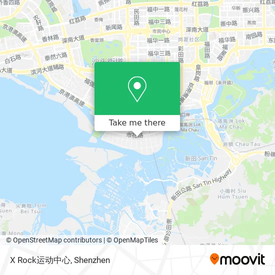 X Rock运动中心 map