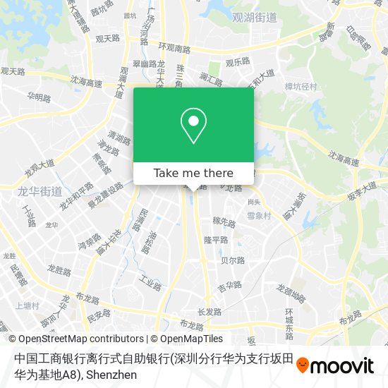中国工商银行离行式自助银行(深圳分行华为支行坂田华为基地A8) map