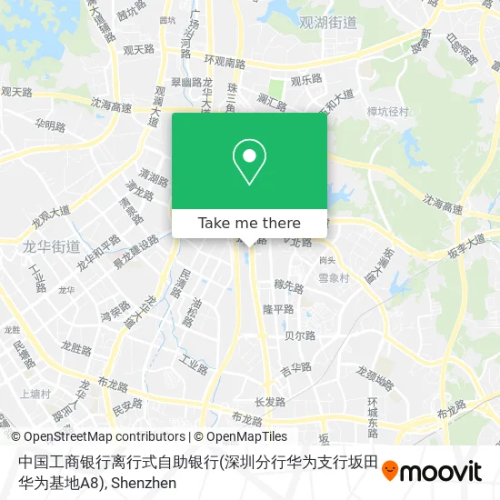 中国工商银行离行式自助银行(深圳分行华为支行坂田华为基地A8) map