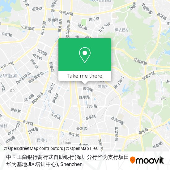 中国工商银行离行式自助银行(深圳分行华为支行坂田华为基地J区培训中心) map