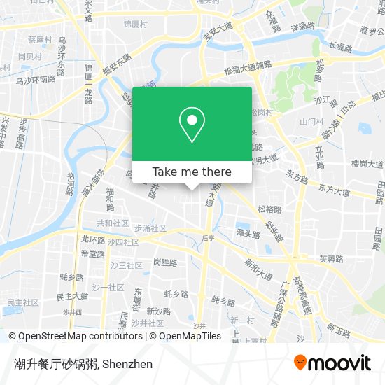 潮升餐厅砂锅粥 map