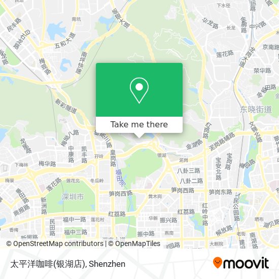 太平洋咖啡(银湖店) map