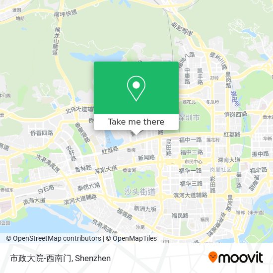 市政大院-西南门 map