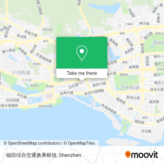 福田综合交通换乘枢纽 map