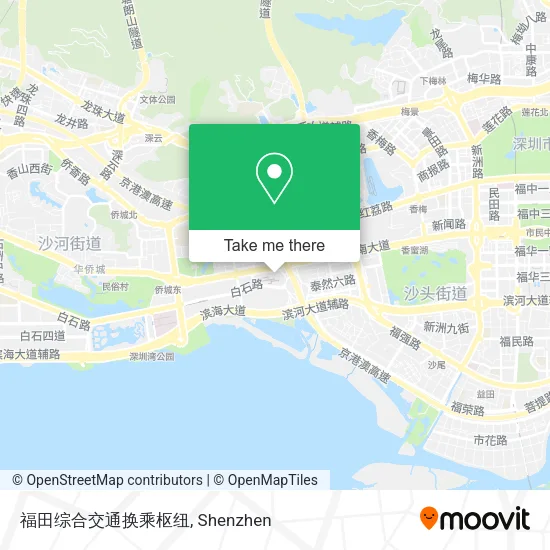 福田综合交通换乘枢纽 map