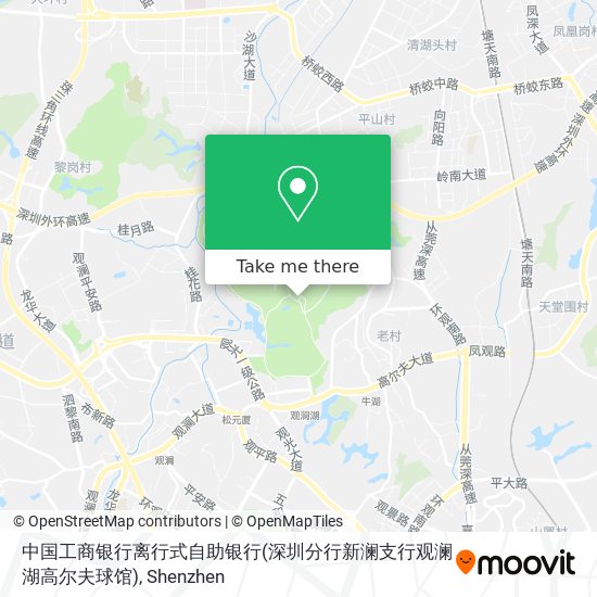 中国工商银行离行式自助银行(深圳分行新澜支行观澜湖高尔夫球馆) map