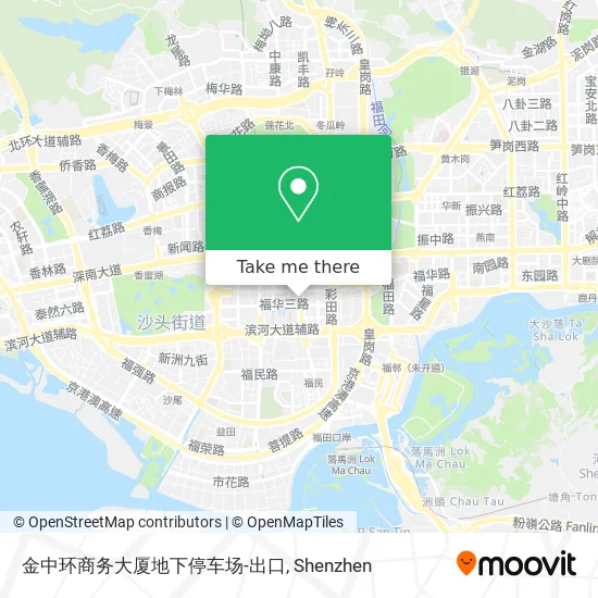 金中环商务大厦地下停车场-出口 map