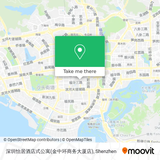 深圳怡居酒店式公寓(金中环商务大厦店) map